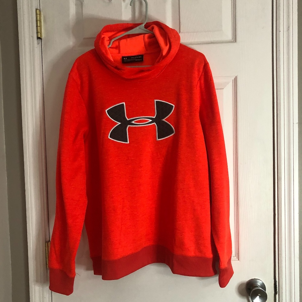 Men's Orange Under Armour Hoodie (NWT)
